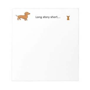 Bloc-note Histoire mignonne courte de teckel chihuahua