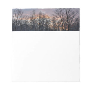 Bloc-note Hiver Sunrise I Pastel Paysage naturel