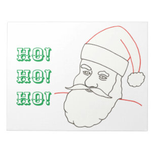 Bloc-note Ho ! Ho ! Ho ! Feuilles de coloriage père Noël sur