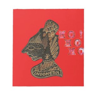 Bloc-note Ho Ho Ho ! Joyeux Noël Indonésie design mignon