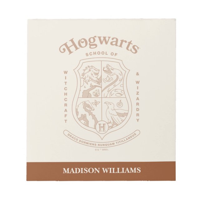 Bloc-note HOGWARTS™ School of Witchcraft and Wizardry Crest (Devant)