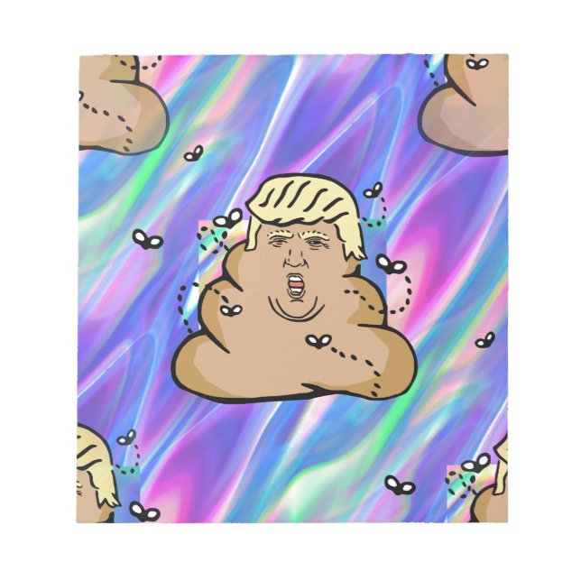 Bloc-note hologram dump trump (Devant)
