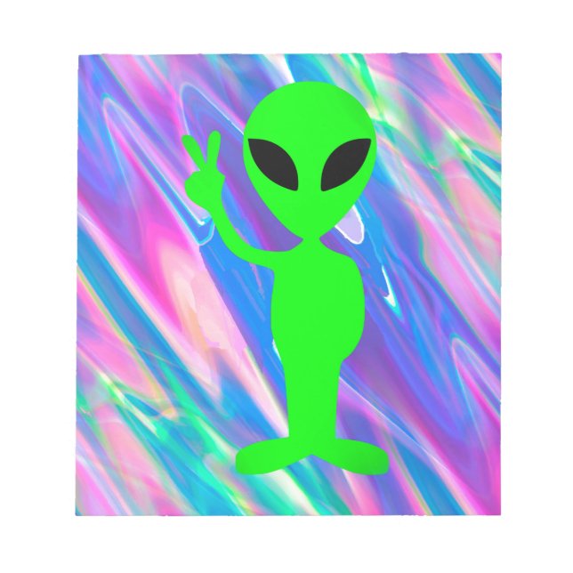 Bloc-note Hologramme alien (Devant)