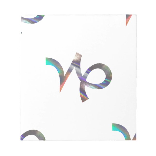 Bloc-note hologramme Capricorne (Devant)