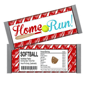 Bloc-note Homerun Softball Anniversaire Candy Bar Wrapper Fa
