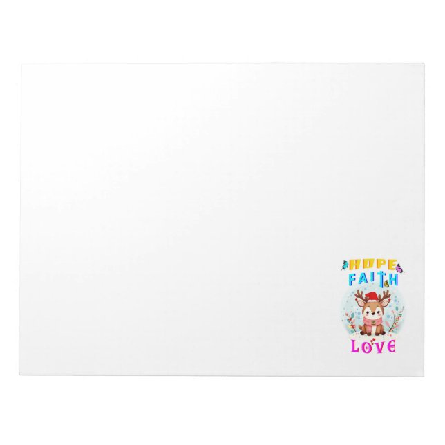 Bloc-note Hope Faith Love (Devant)