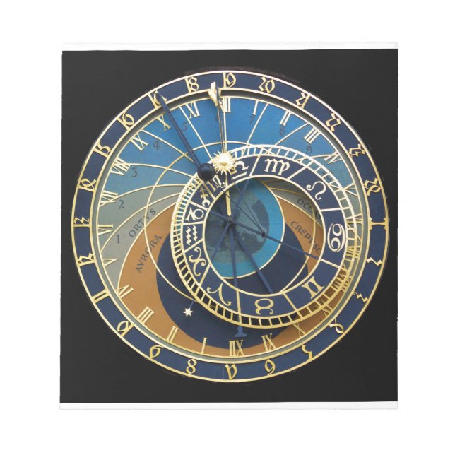 Bloc-note Horloge astronomique - Prague Orloj (Devant)