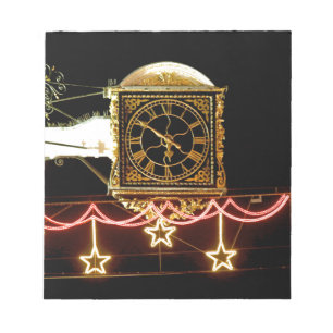 Bloc-note Horloge étonnante à Noël