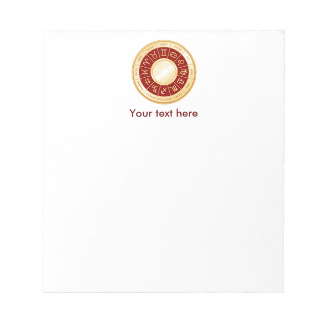 Bloc-note Horoscope Mandala (Devant)