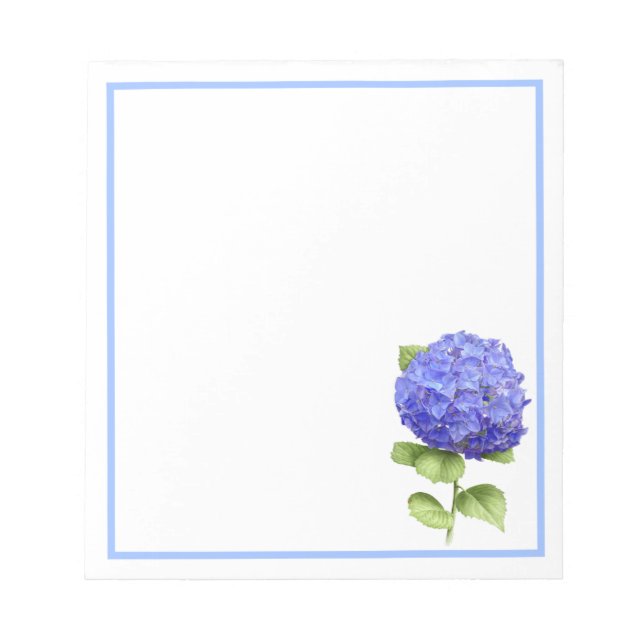 Bloc-note Hortensia Bleu (Devant)