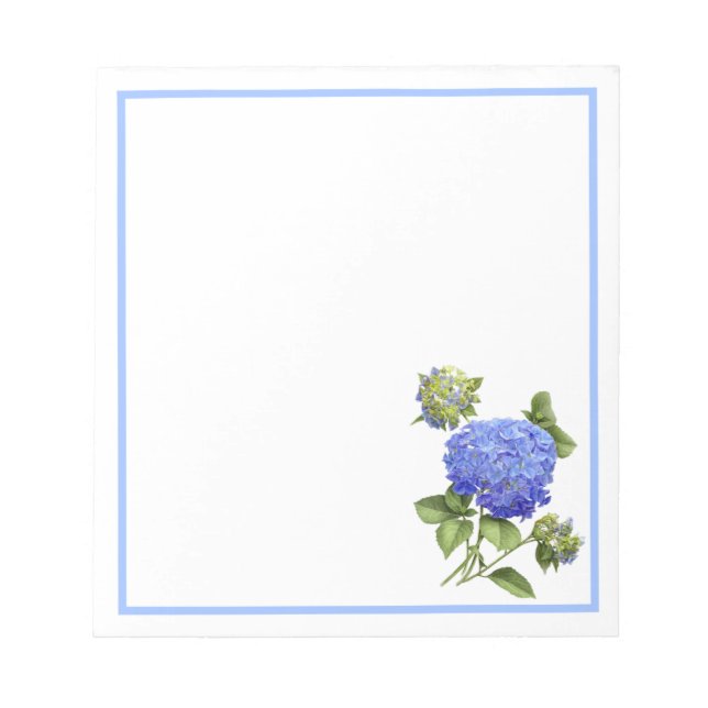 Bloc-note Hortensias bleus (Devant)