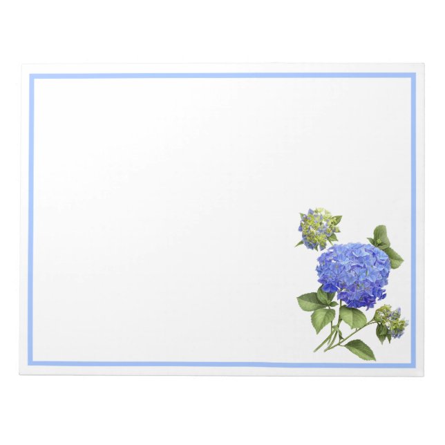 Bloc-note Hortensias bleus (Devant)