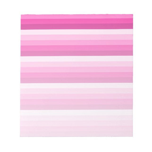 Bloc-note Hot pink shadow stripes (Devant)