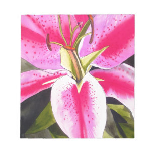 Bloc-note Hot rose Lily Tenerife pop art