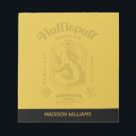 Bloc-note HUFFLEPUFF™ Dedication Patience Loyalty Crest<br><div class="desc">Celebrate loyalty, patience, and unwavering dedication with this bold Hufflepuff™ crest design. Featuring the proud badger set within a classic shield, this striking artwork highlights the house’s defining traits — Dedication, Patience, and Loyalty — in a timeless, vintage-inspired layout. Rendered in signature house colors with detailed linework and subtle magical...</div>