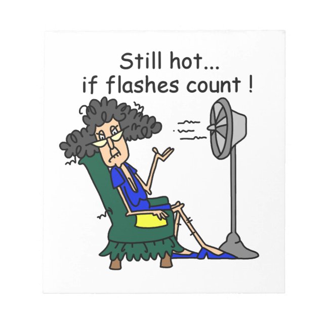 Bloc-note Humour de bouffée de chaleur (Devant)