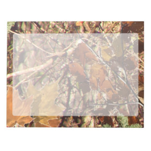 Bloc-note Hunter's Fall Nature Camouflage Painting Decor