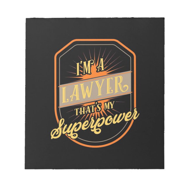 Bloc-note I Am A Lawyer (Devant)