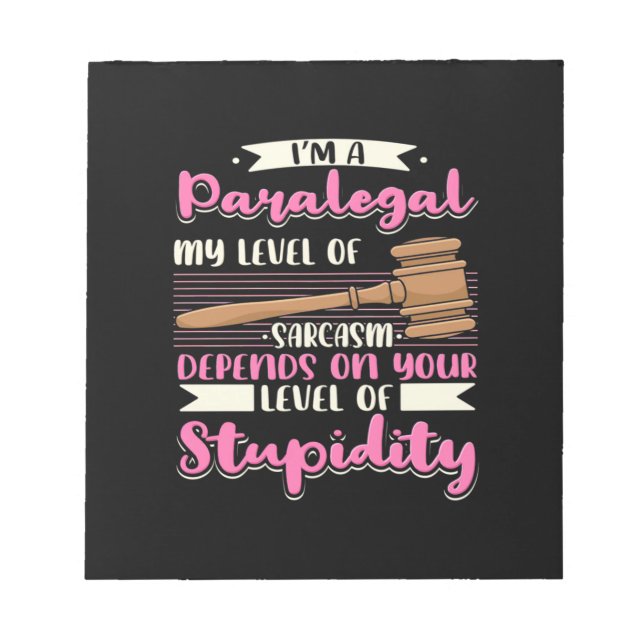 Bloc-note I Am A Paralegal (Devant)