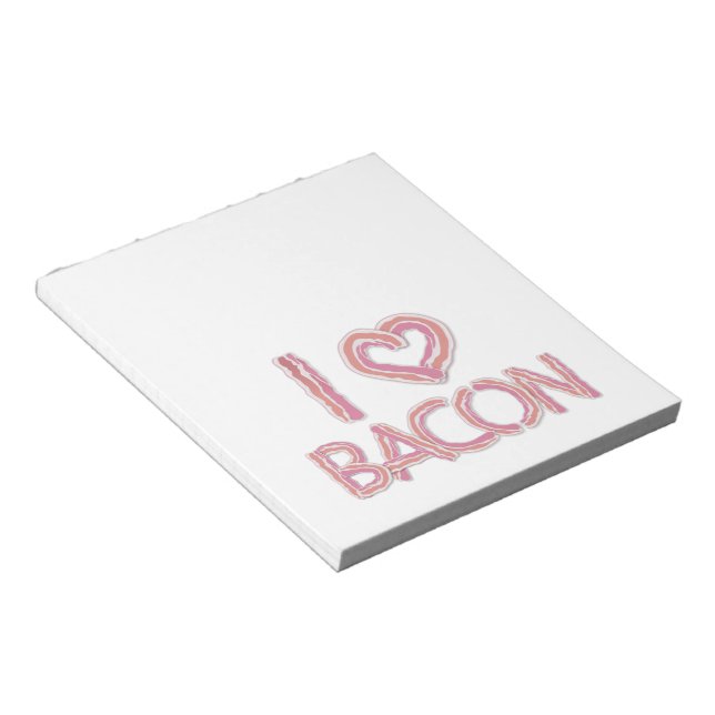 Bloc-note I Love Bacon (Incliné)