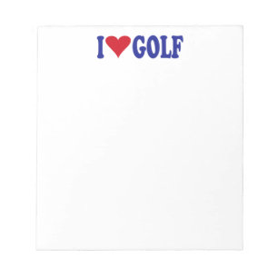 Bloc-note I Love Golf