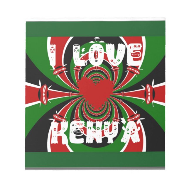 Bloc-note I Love Kenya Hakuna Matata Gifts (Devant)