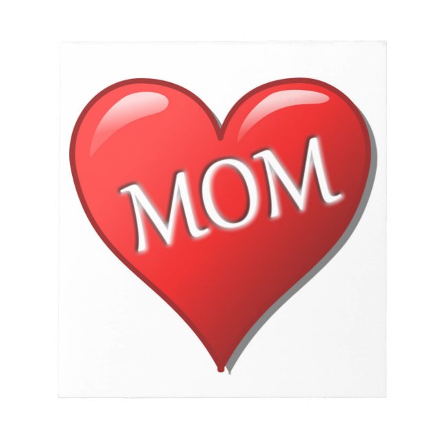 BLOC-NOTE I LOVE MOM (Devant)
