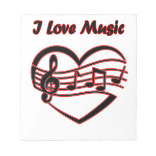 Bloc-note I Love Music