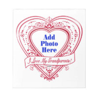 I Love My Grandparents ! Photo Red Hearts