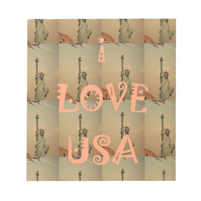 Bloc-note I Love USA (Devant)