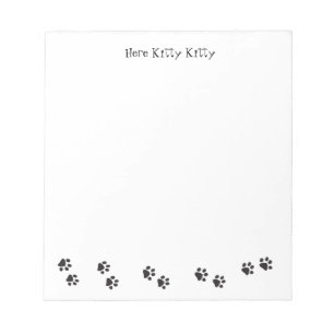 Bloc-note Ici Kitty Kitty Note Pad