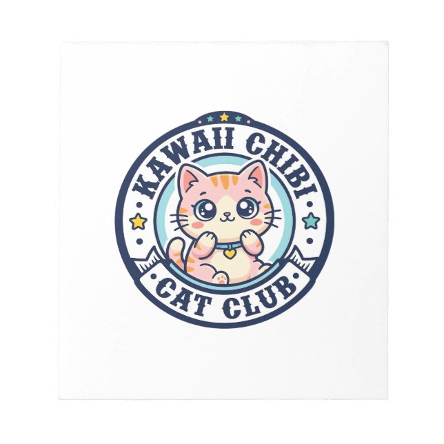 Bloc-note Idée cadeau maman chat chibi kawaii - Kawaii Chibi (Devant)
