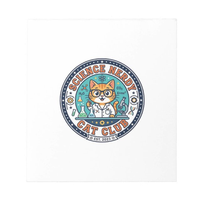 Bloc-note Idée cadeau pour maman de chat savante - Science N (Devant)