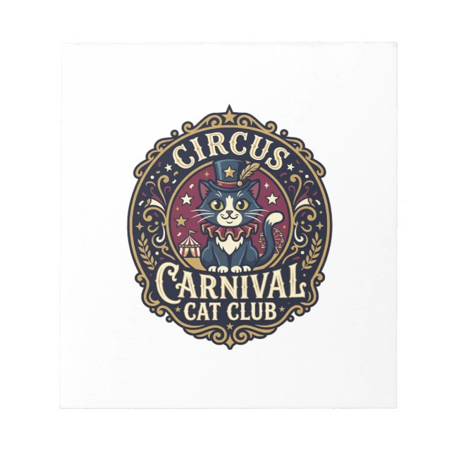 Bloc-note Idée cadeau pour papa de chat de carnaval du cirqu (Devant)