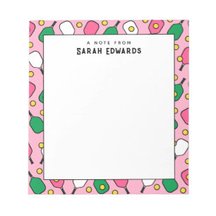 Bloc-note Idées cadeaux de Pickleball personnalisées