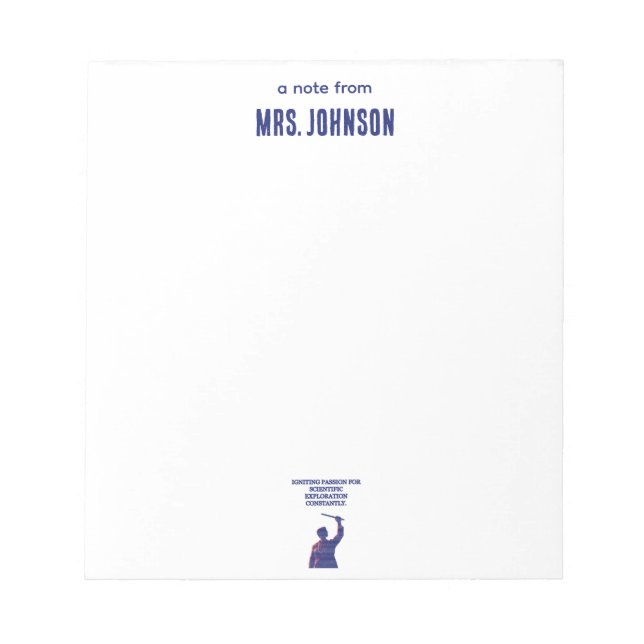 Bloc-note Igniting Passion Scientific Exploration Constantly (Devant)