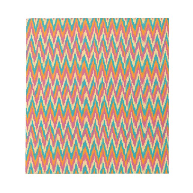 Bloc-note iKat Zigzag Design Couleurs d'épices (Devant)