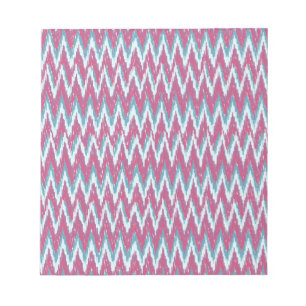 Bloc-note ikat zigzag, effet12.ai