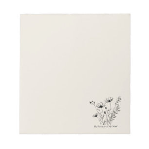 Bloc-note Il restaure mon âme Design Minimaliste