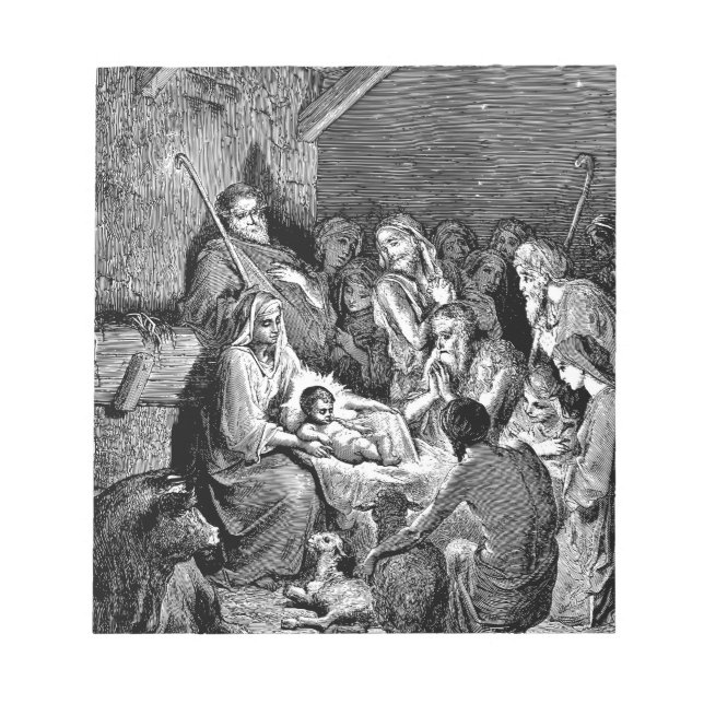 Bloc-note Illustrated Christmas Nativity Scene (Devant)