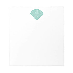 Bloc-note Illustration Blue Seashell