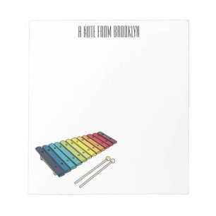 Bloc-note Illustration de bande dessinée en Xylophone