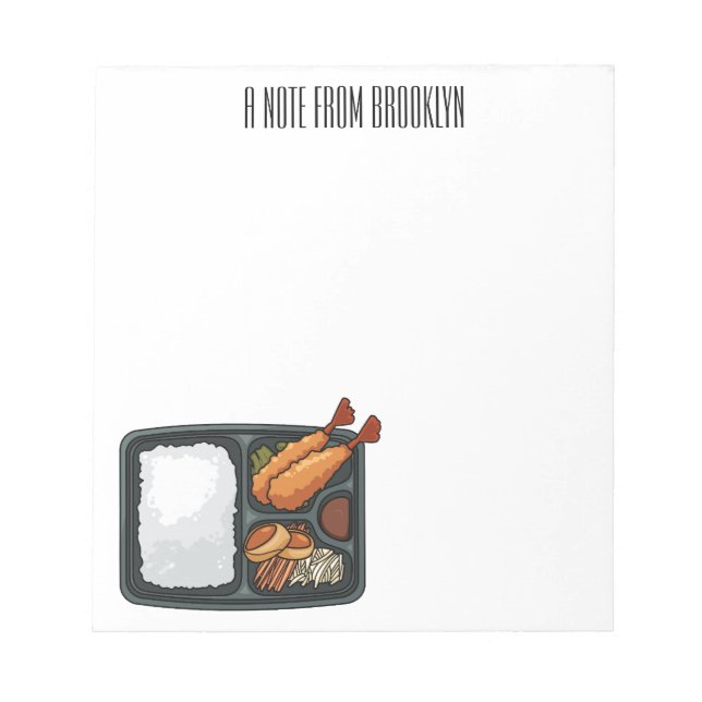 Bloc-note Illustration de Bento (Devant)