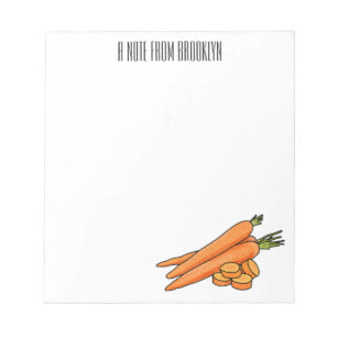 Bloc-note Illustration de carotte