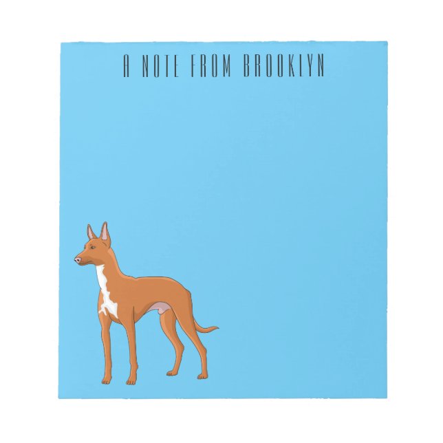 Bloc-note Illustration de chien de chien de chien de chien d (Devant)
