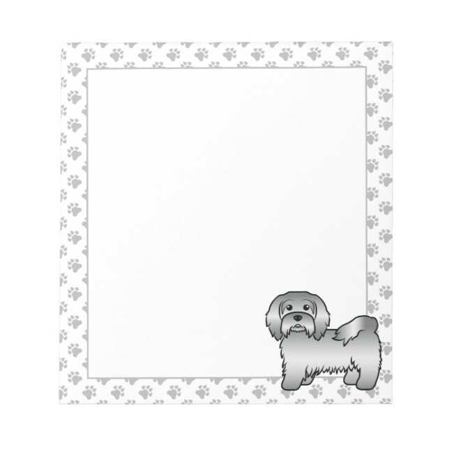 Bloc-note Illustration de chien de dessin animé mignon Havan (Devant)