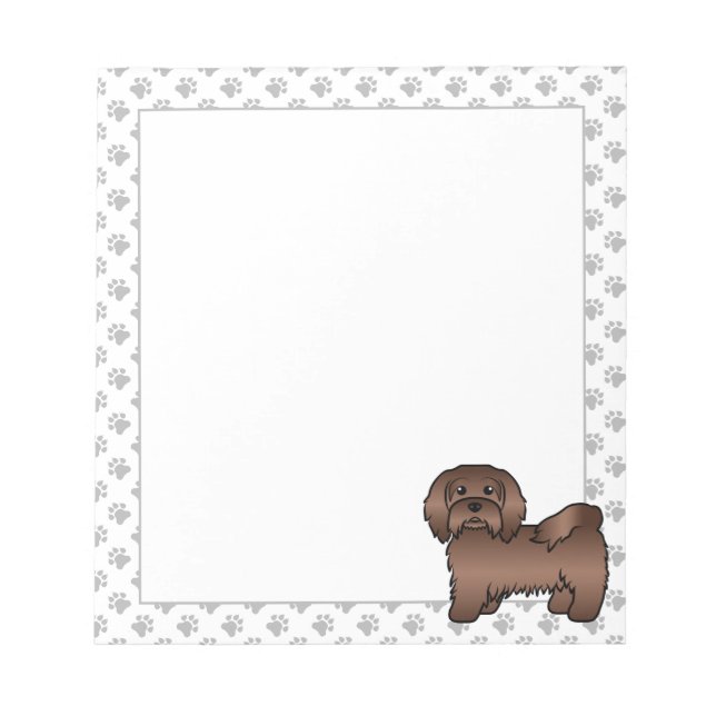 Bloc-note Illustration de chien de dessin animé mignon Havan (Devant)