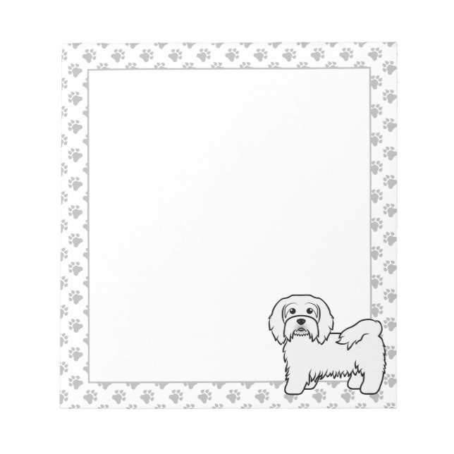 Bloc-note Illustration de chien de dessin animé mignon Havan (Devant)