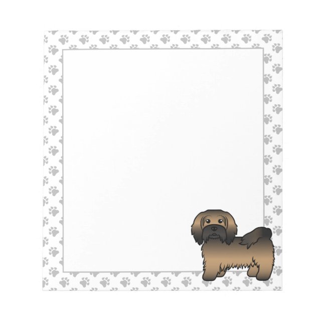 Bloc-note Illustration de chien de dessin animé mignon havan (Devant)