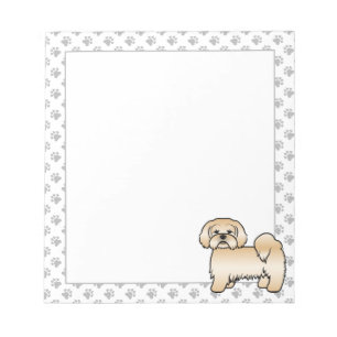 Bloc-note Illustration de chien de dessin animé mignon Lhasa